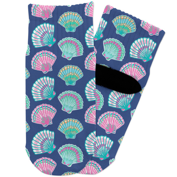 Custom Preppy Sea Shells Toddler Ankle Socks
