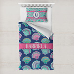 Preppy Sea Shells Toddler Bedding Set - With Pillowcase (Personalized)
