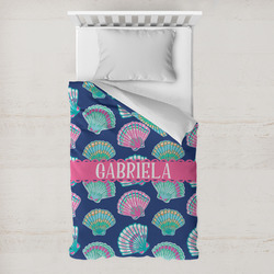 Preppy Sea Shells Toddler Duvet Cover w/ Name or Text