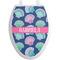 Preppy Sea Shells Toilet Seat Decal - Elongated (Personalized)