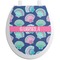 Preppy Sea Shells Toilet Seat Decal - Round (Personalized)