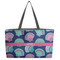 Preppy Sea Shells Beach Totes Bag - w/ Black Handles (Personalized)