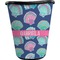 Preppy Sea Shells Waste Basket - Single Sided (Black) (Personalized)