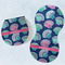 Preppy Sea Shells Burp Pads - Velour - Set of 2 w/ Name or Text