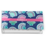 Preppy Sea Shells Vinyl Checkbook Cover (Personalized)