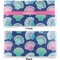 Preppy Sea Shells Vinyl Check Book Cover - Front and Back