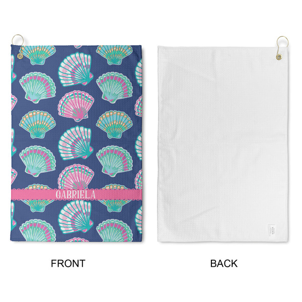 Preppy Sea Shells Waffle Weave Golf Towel - Approval