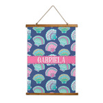 Preppy Sea Shells Wall Hanging Tapestry - Tall (Personalized)