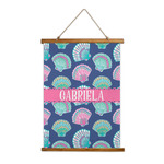 Preppy Sea Shells Wall Hanging Tapestry (Personalized)