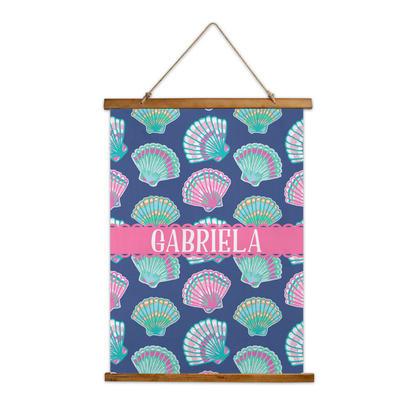 Custom Preppy Sea Shells Wall Hanging Tapestry - Tall (Personalized)