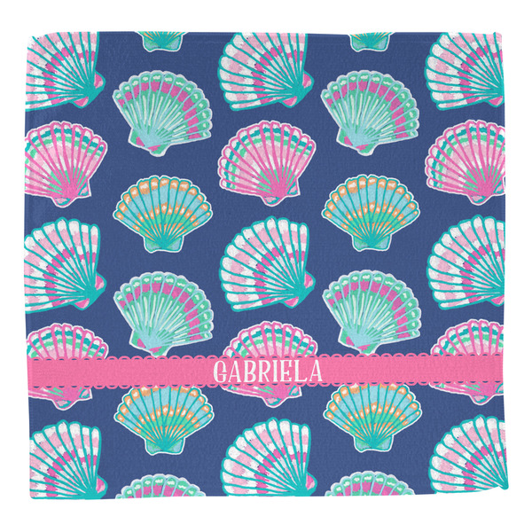 Preppy Sea Shells Washcloth - Front - No Soap