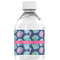Preppy Sea Shells Water Bottle Label - Back View