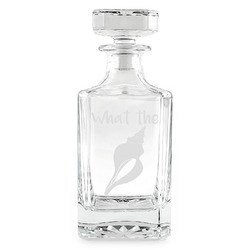 Preppy Sea Shells Whiskey Decanter - 26 oz Square (Personalized)