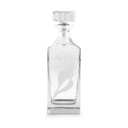Preppy Sea Shells Whiskey Decanter - 30 oz Square (Personalized)