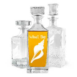Preppy Sea Shells Whiskey Decanter (Personalized)