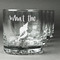 Preppy Sea Shells Whiskey Glasses Set of 4 - Engraved Front