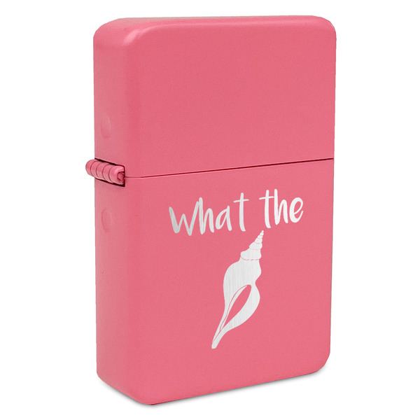 Preppy Sea Shells Windproof Lighters - Pink - Front/Main