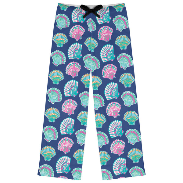 Custom Preppy Sea Shells Womens Pajama Pants - XS