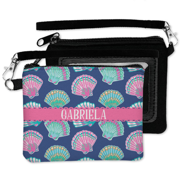 Preppy Sea Shells Wristlet ID Cases - MAIN