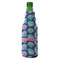 Preppy Sea Shells Zipper Bottle Cooler - ANGLE (bottle)