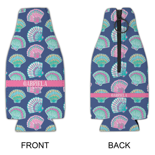 Preppy Sea Shells Zipper Bottle Cooler - APPROVAL
