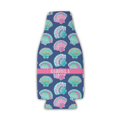 Preppy Sea Shells Zipper Bottle Cooler (Personalized)