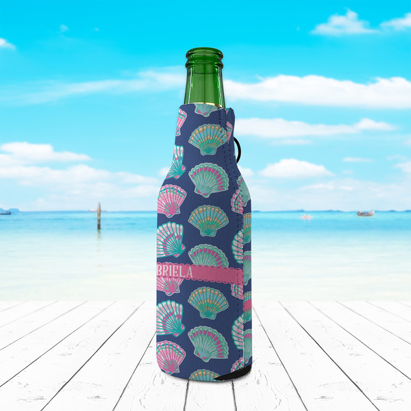 Preppy Sea Shells Zipper Bottle Cooler - LIFESTYLE