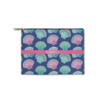 Preppy Sea Shells Zipper Pouch - Small - 8.5"x6" (Personalized)