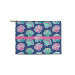 Preppy Sea Shells Zipper Pouch - Small - 8.5"x6" (Personalized)