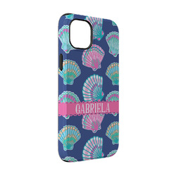 Preppy Sea Shells iPhone Case - Rubber Lined - iPhone 14 Pro (Personalized)