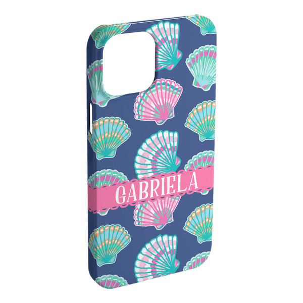 Custom Preppy Sea Shells iPhone Case - Plastic (Personalized)