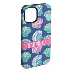 Preppy Sea Shells iPhone Case - Rubber Lined (Personalized)