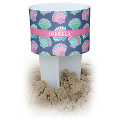 Preppy Sea Shells White Beach Spiker Drink Holder (Personalized)