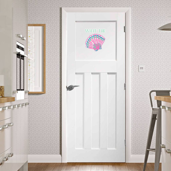 Sea Shells Wall Graphic on Door