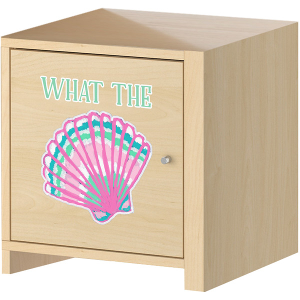 Sea Shells Wall Graphic on Wooden Cabinet