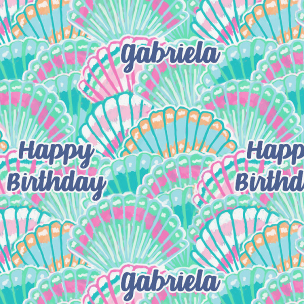 Sea Shells Wrapping Paper Square