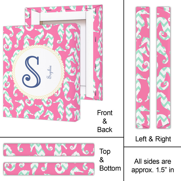 Sea Horses 11x14 - Canvas Print - Approval