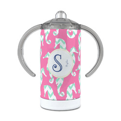 Sea Horses 12 oz Stainless Steel Sippy Cup (Personalized)