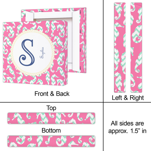 Sea Horses 12x12 - Canvas Print - Approval