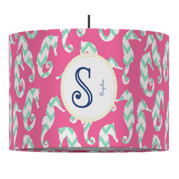 Custom Sea Horses Drum Pendant Lamp (Personalized)