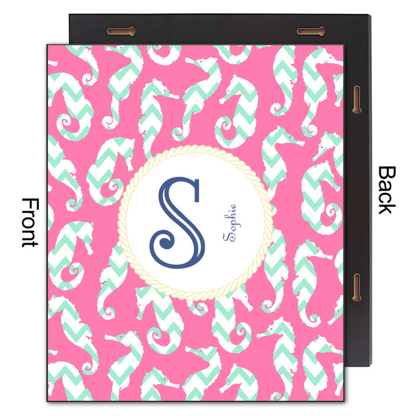 Sea Horses 20x24 Wood Print - Front & Back View