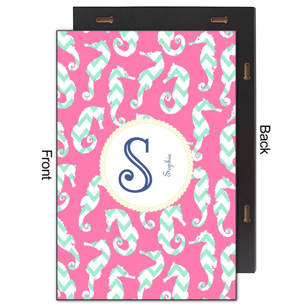 Sea Horses 20x30 Wood Print - Front & Back View