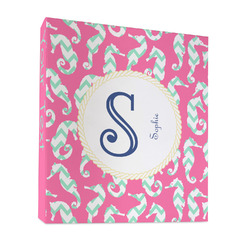 Sea Horses 3 Ring Binder - Full Wrap - 1" (Personalized)