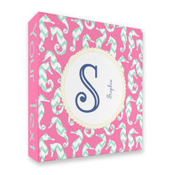 Sea Horses 3 Ring Binder - Full Wrap (Personalized)