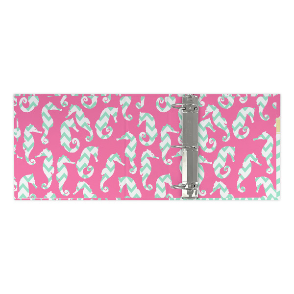 Sea Horses 3 Ring Binders - Full Wrap - 3" - OPEN INSIDE