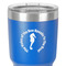 Sea Horses 30 oz Stainless Steel Ringneck Tumbler - Blue - Close Up