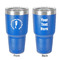 Sea Horses 30 oz Stainless Steel Ringneck Tumbler - Blue - Double Sided - Front & Back