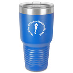 Sea Horses 30 oz Stainless Steel Tumbler - Royal Blue - Single-Sided (Personalized)