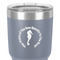 Sea Horses 30 oz Stainless Steel Ringneck Tumbler - Grey - Close Up