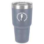 Sea Horses 30 oz Stainless Steel Tumbler - Grey - Single-Sided (Personalized)